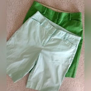 Set of Talbots Bermuda Shorts The Perfect Short 2 petite